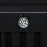 Valente 36" Range Hood in Black with 427 CFM, 3 speeds, Dishwasher safe Baffle filters, LED Lights and Remote Control