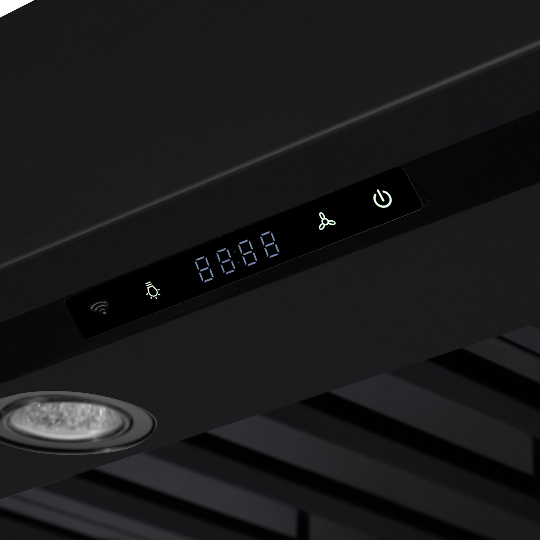 Valente 48" Range Hood in Black with 304 CFM, 3 speeds, Dishwasher safe Baffle filters, LED Lights and Remote Control