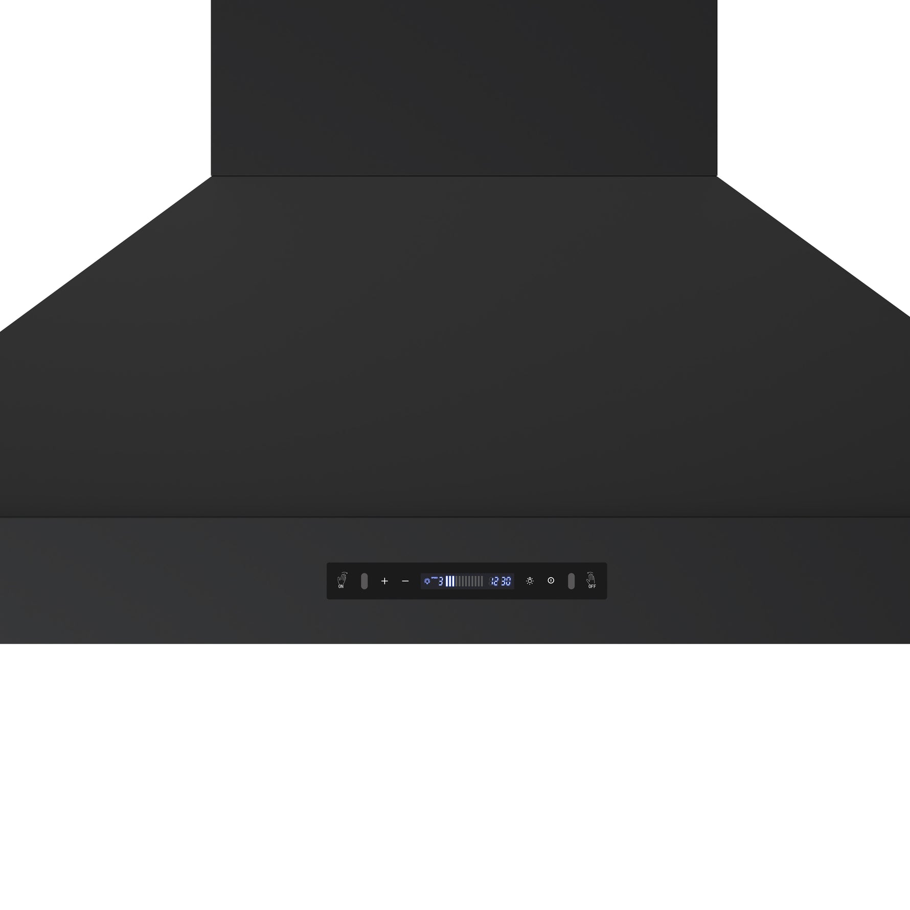 Forno Venezia 48 Inch Wall-Mounted Range Hood in Black with Antique Brass Accessories, Touch Controls and Baffle Filters - BonPrix Électroménagers