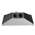 Forno Venezia 48 Inch Wall-Mounted Range Hood in Black with Antique Brass Accessories, Touch Controls and Baffle Filters - BonPrix Électroménagers