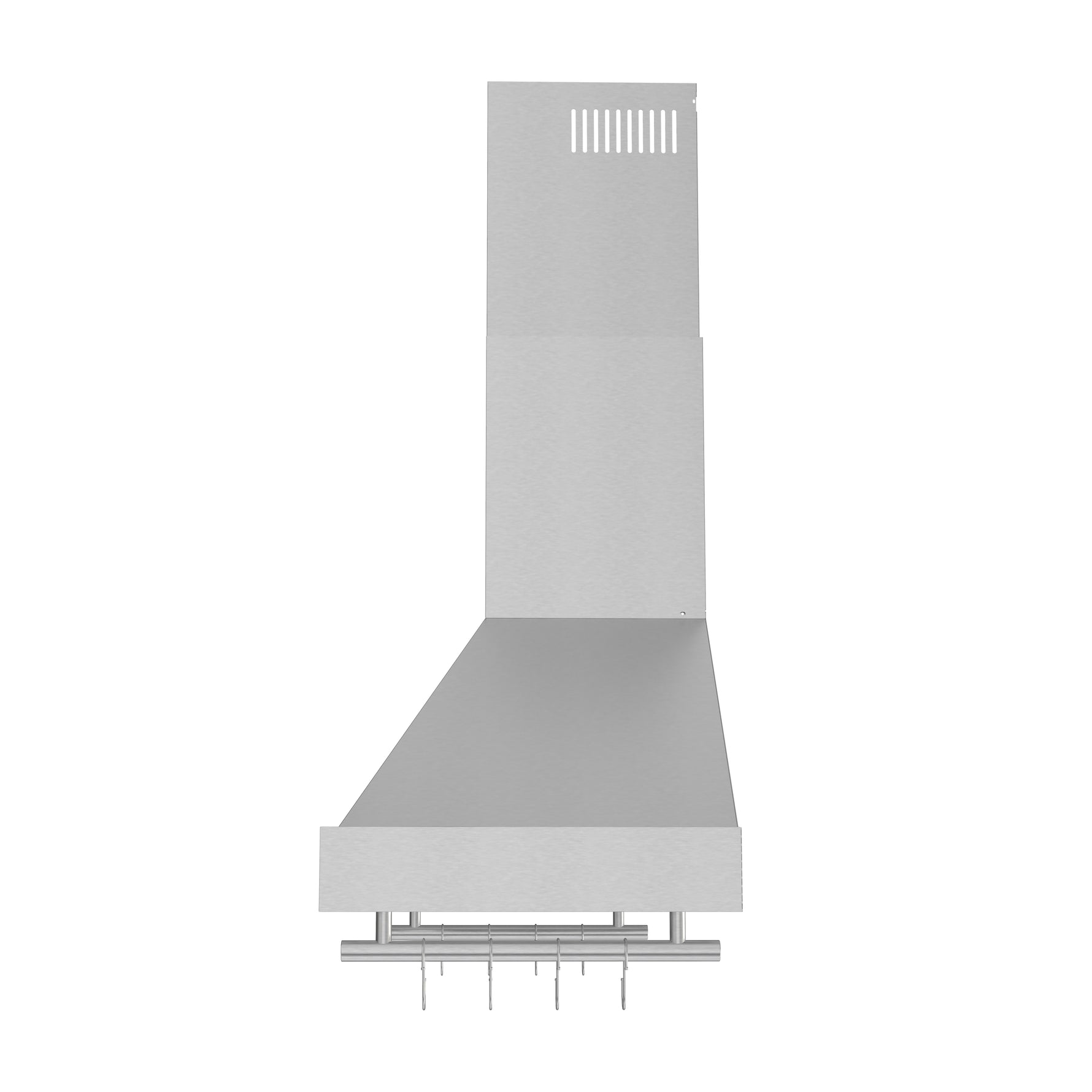 Forno Venezia 48 Inch Wall-Mounted Range Hood in White with Antique Brass Accessories, Touch Controls and Baffle Filters - BonPrix Électroménagers