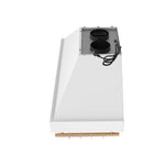 Forno Venezia 48 Inch Wall-Mounted Range Hood in White with Antique Brass Accessories, Touch Controls and Baffle Filters - BonPrix Électroménagers