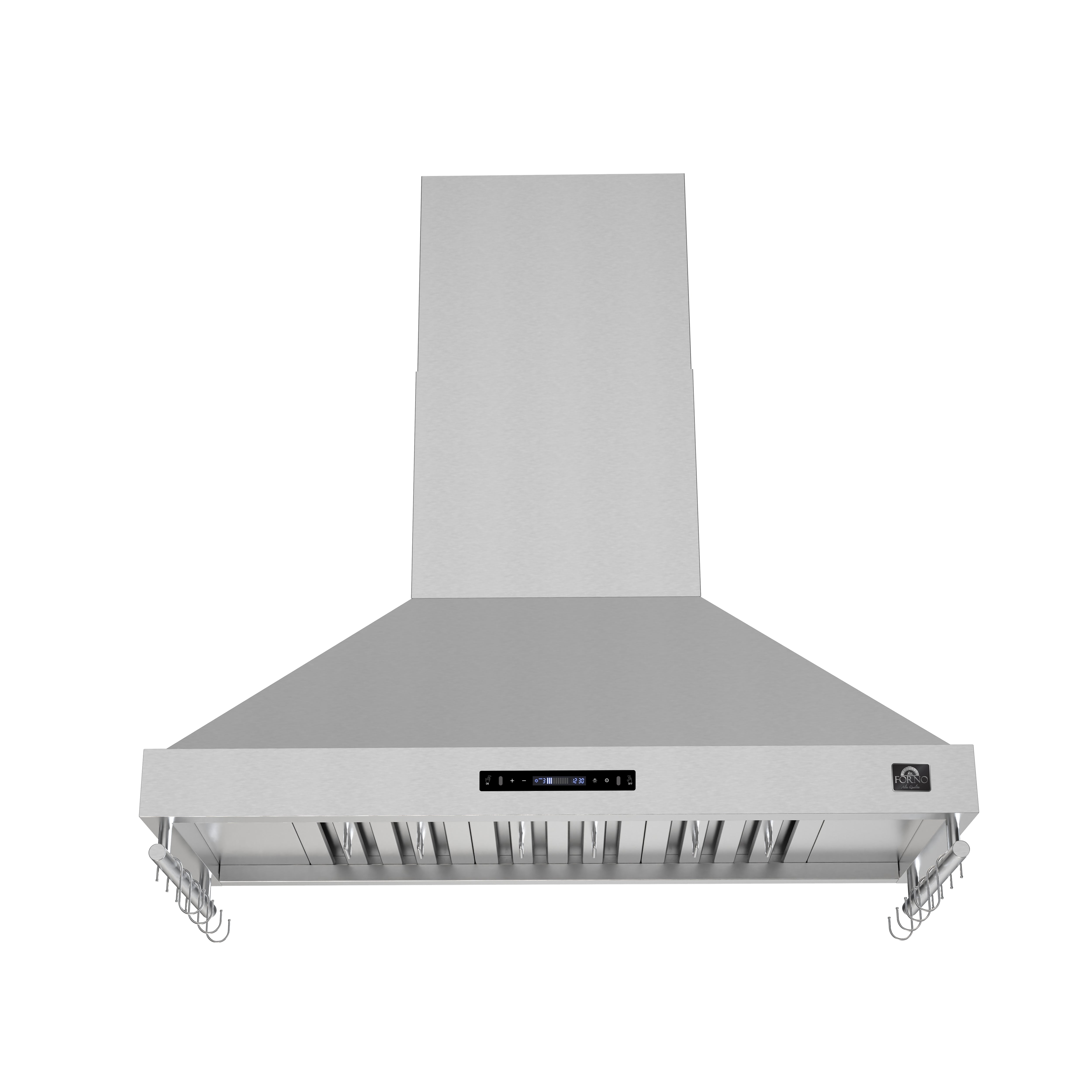 Forno Venezia 48 Inch Wall-Mounted Range Hood with Touch Controls and Baffle Filters - BonPrix Électroménagers