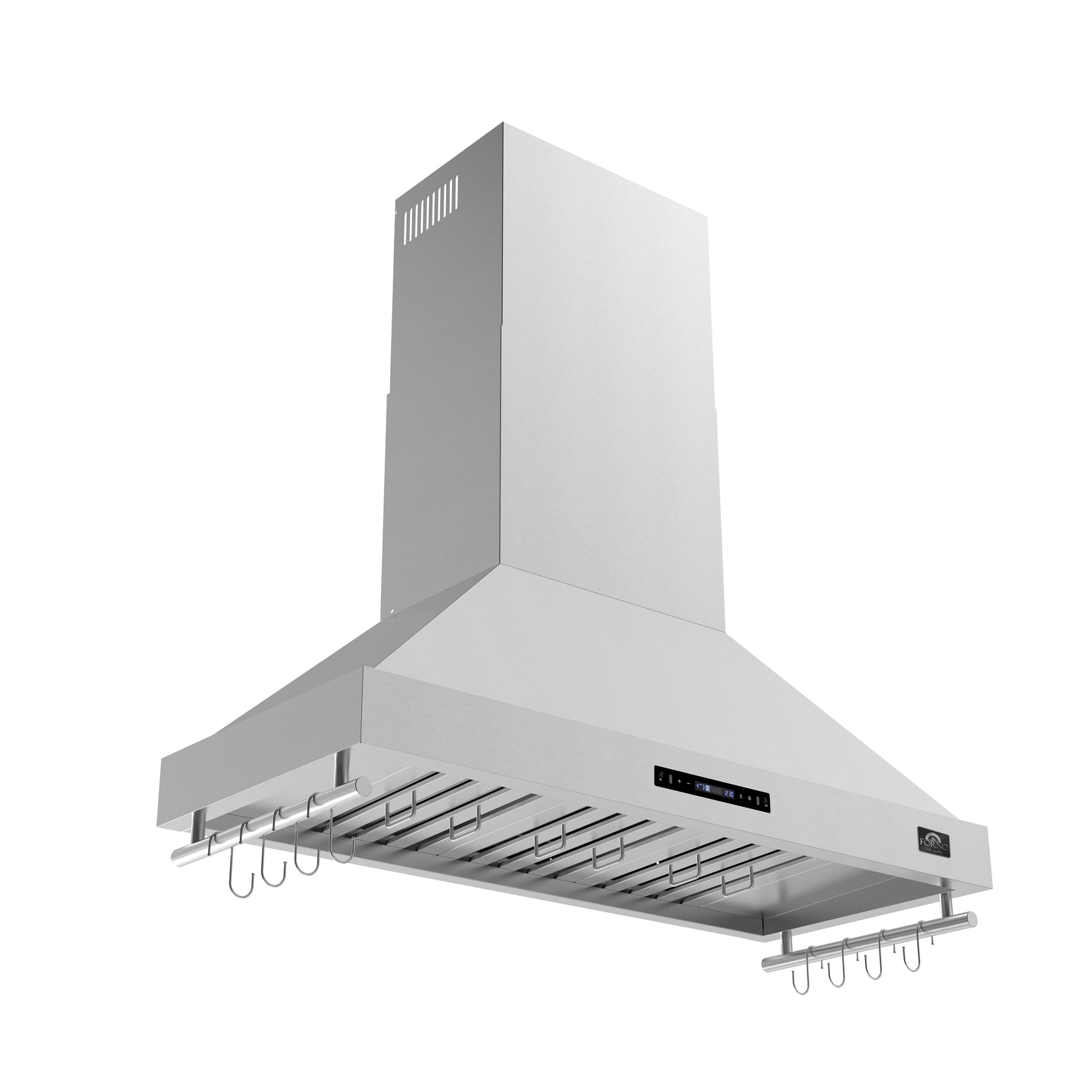 Forno Venezia 48 Inch Wall-Mounted Range Hood with Touch Controls and Baffle Filters - BonPrix Électroménagers
