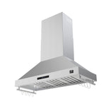 Forno Venezia 48 Inch Wall-Mounted Range Hood with Touch Controls and Baffle Filters - BonPrix Électroménagers
