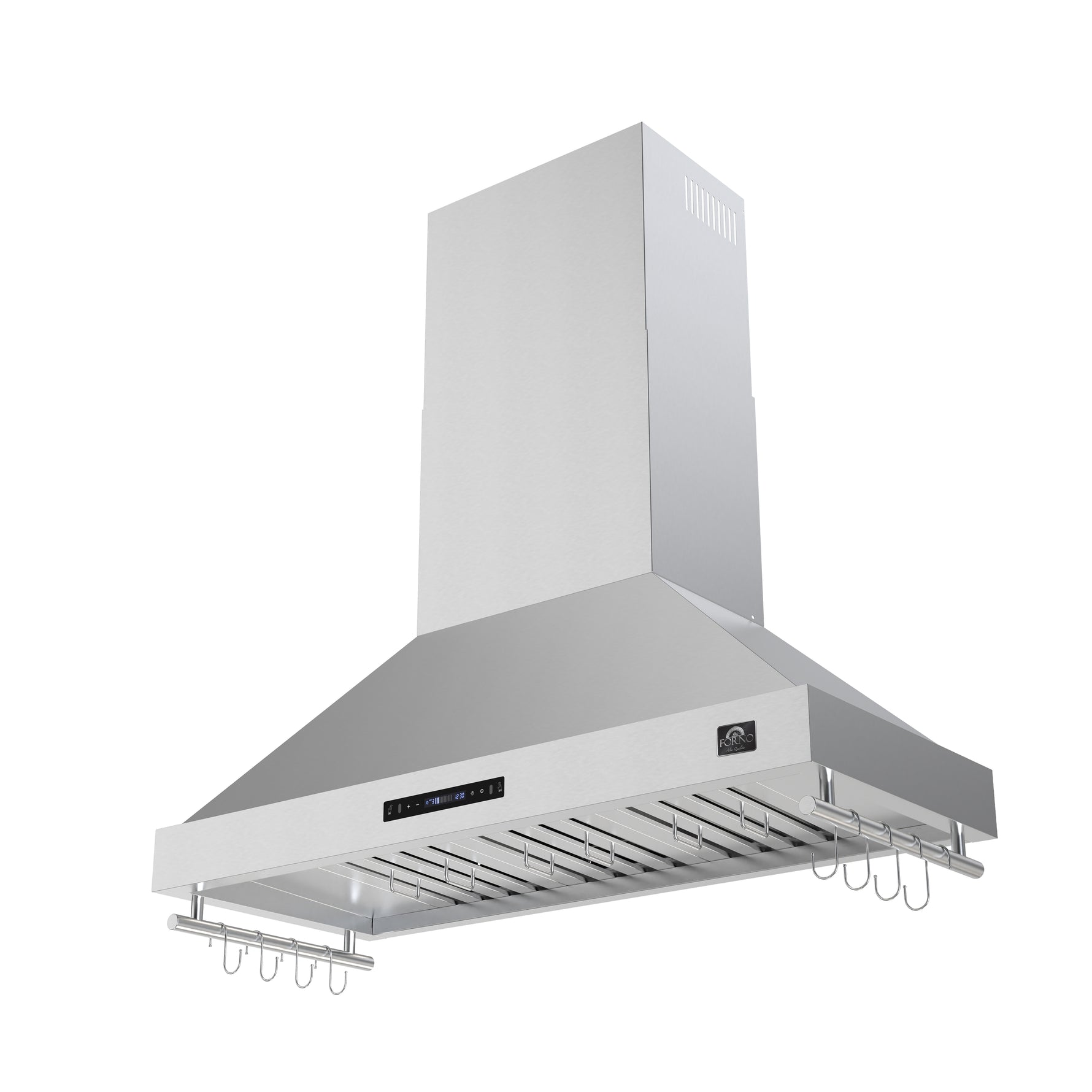 Forno Venezia 48 Inch Wall-Mounted Range Hood with Touch Controls and Baffle Filters - BonPrix Électroménagers