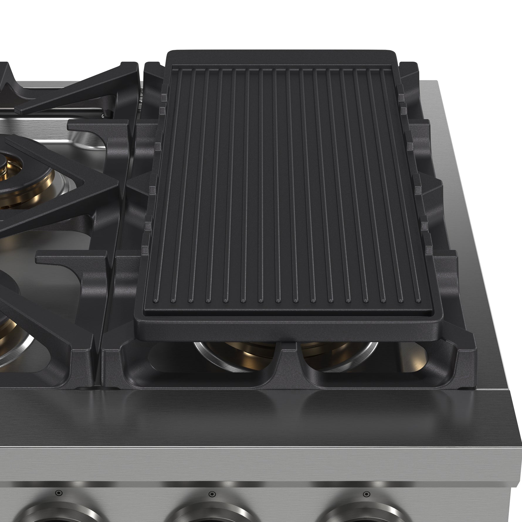Forno Spezia Alta Qualita 36-Inch Pro-Style Gas Rangetop, Stainless Steel, 6 Sealed Burners, Continuous Cast Iron Grates, High Heat Output - BonPrix Électroménagers