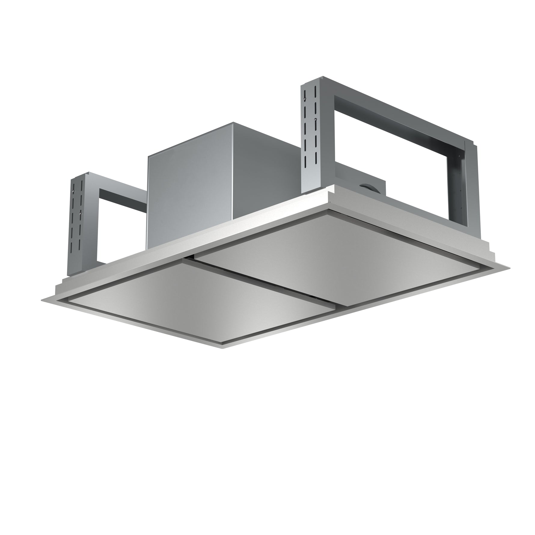 FORNO Arezzo 44-Inch Recessed Ceiling Range Hood, Dual Motors, 1200 CFM, Hybrid Filters, Remote Control - BonPrix Électroménagers