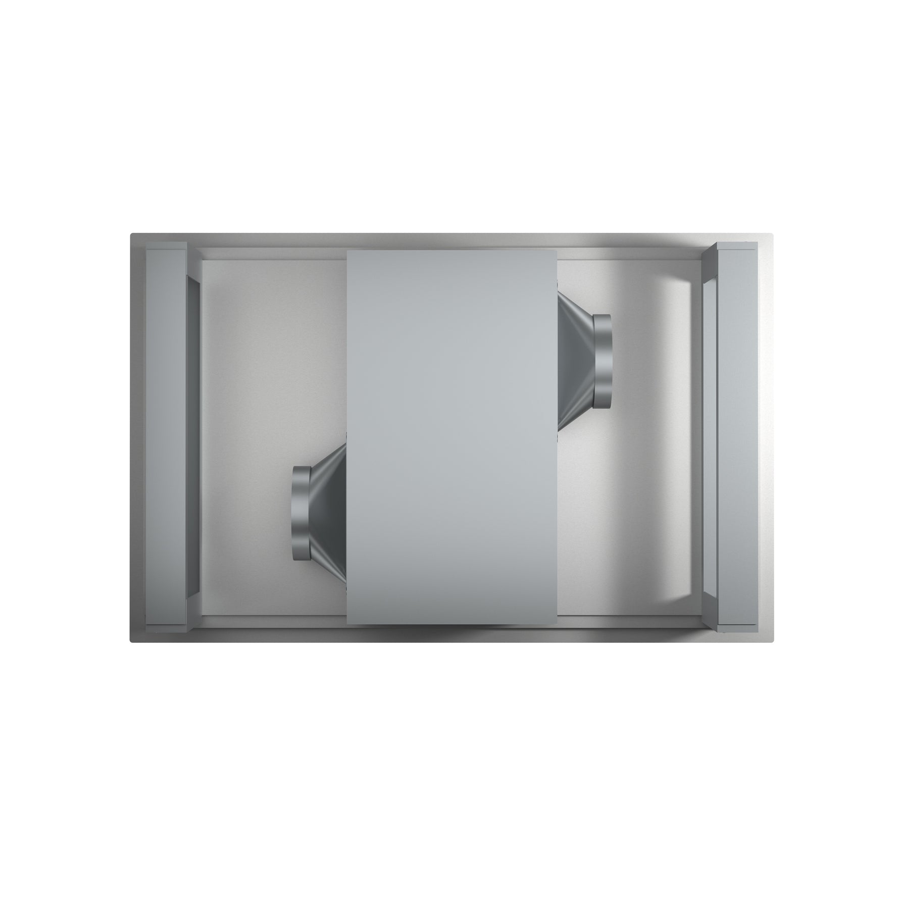 FORNO Arezzo 44-Inch Recessed Ceiling Range Hood, Dual Motors, 1200 CFM, Hybrid Filters, Remote Control - BonPrix Électroménagers