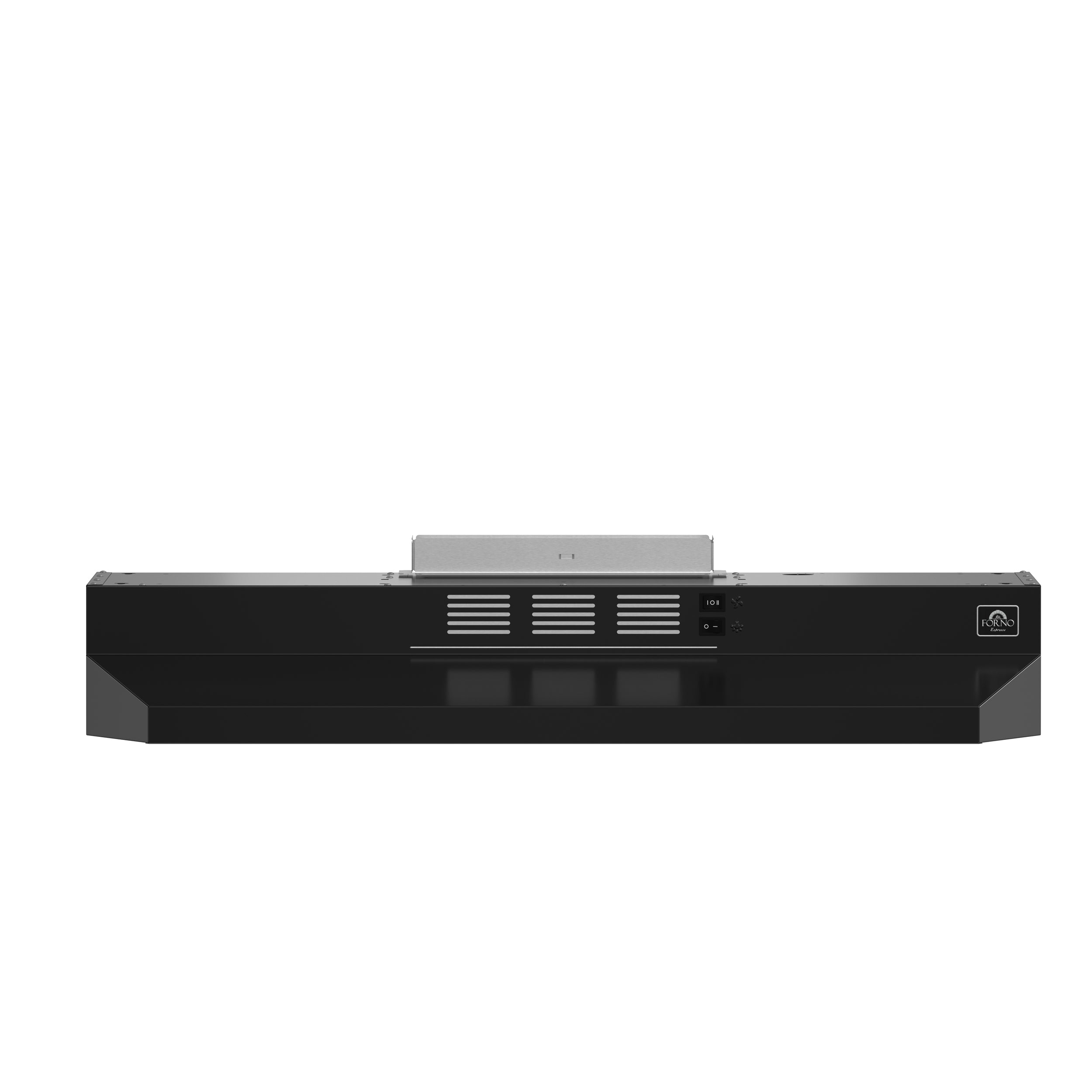 Forno Cappa 30-Inch Under Cabinet Range Hood, Black, 200 CFM, Convertible, LED Lighting - BonPrix Électroménagers