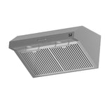 Forno Bari Espresso 30-Inch Under Cabinet Range Hood, Stainless Steel, 600 CFM, LED Lighting, Dishwasher-Safe Baffle Filters, 3-Speed Fan Control - BonPrix Électroménagers