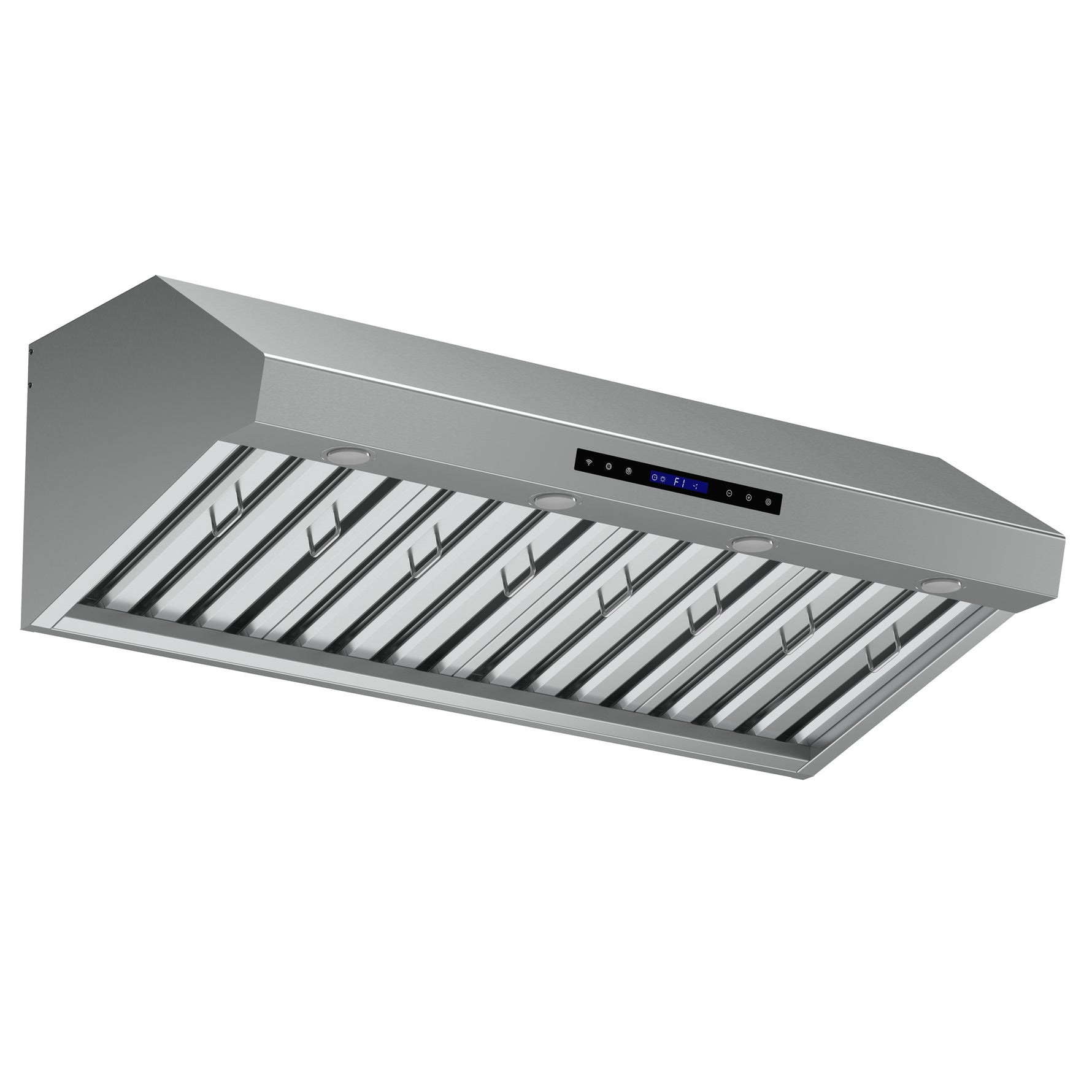 Forno Palazzo 48-Inch Wall Mounted Range Hood, Stainless Steel, Heavy Duty Baffle Filters, Remote Control - BonPrix Électroménagers
