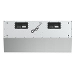 Forno Palazzo 48-Inch Wall Mounted Range Hood, Stainless Steel, Heavy Duty Baffle Filters, Remote Control - BonPrix Électroménagers