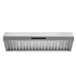 Forno Palazzo 60-Inch Wall Mounted Range Hood, Stainless Steel, Heavy Duty Baffle Filters, Remote Control - BonPrix Électroménagers