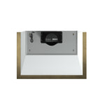 Forno Vittorio 36-Inch Wall Mount Range Hood, White with Antique Brass Trim, 600 CFM Airflow, Dishwasher-Safe Baffle Filters, Remote Control, 3-Speed Fan, Bright LED Lighting. - BonPrix Électroménagers