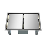 FORNO Arezzo 44-Inch Recessed Ceiling Range Hood, Dual Motors, 1200 CFM, Hybrid Filters, Remote Control - BonPrix Électroménagers
