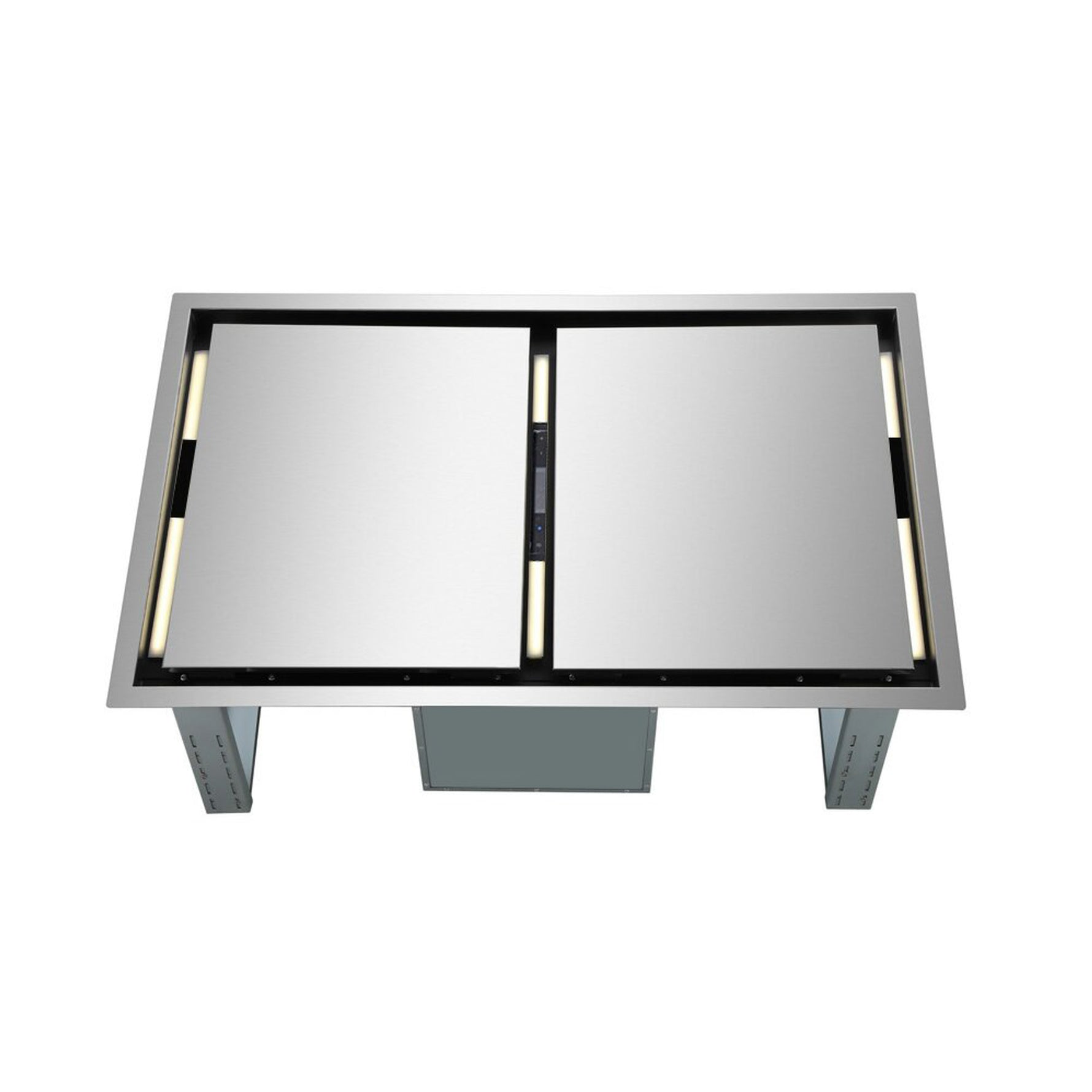 FORNO Arezzo 44-Inch Recessed Ceiling Range Hood, Dual Motors, 1200 CFM, Hybrid Filters, Remote Control - BonPrix Électroménagers