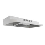 Forno Cappa 30-Inch Under Cabinet Range Hood, Stainless Steel, 200 CFM, Convertible, LED Lighting - BonPrix Électroménagers