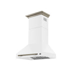 Forno Aria 30 Inch Wall-Mounted Range Hood in White - BonPrix Électroménagers