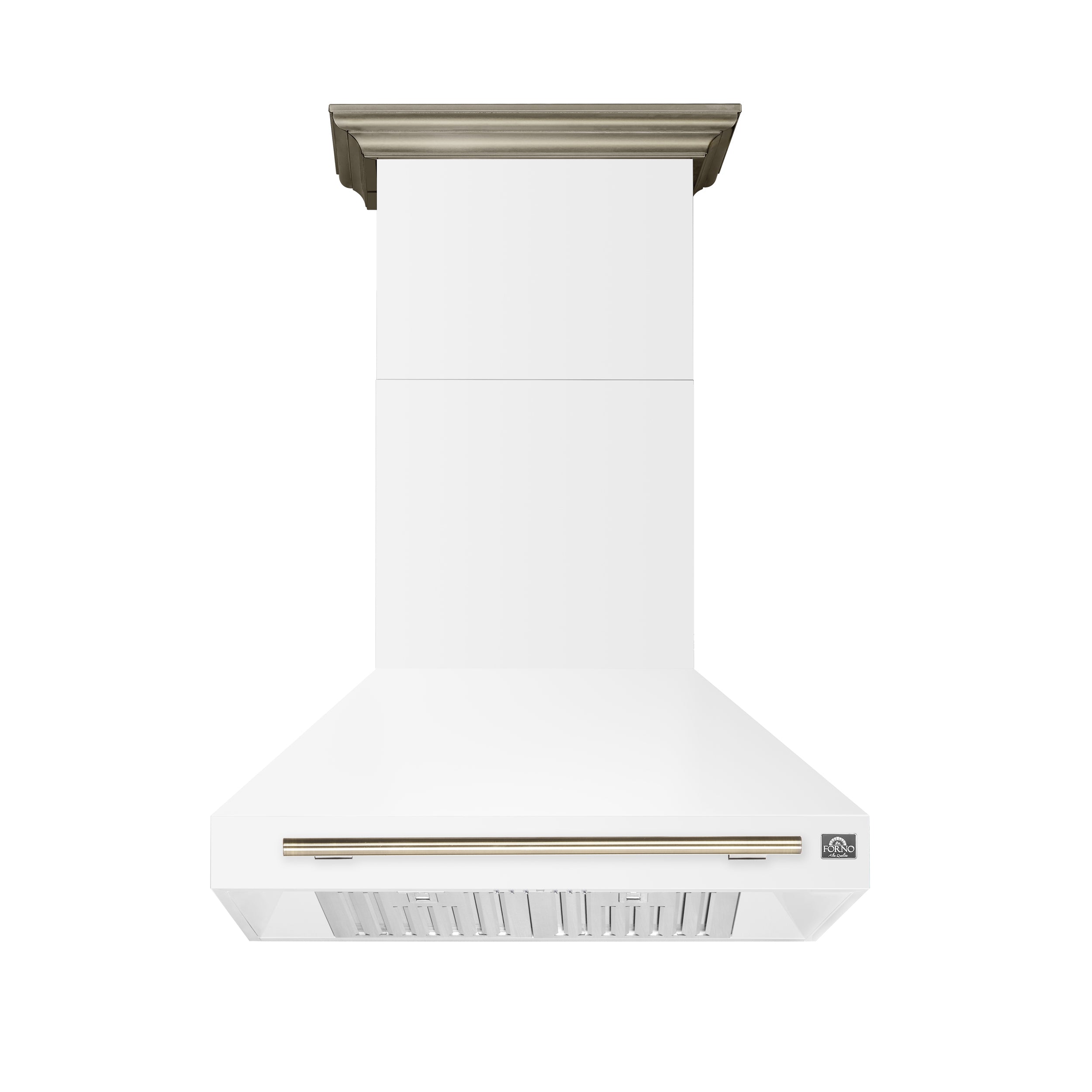 Forno Aria 36 Inch Wall-Mounted Range Hood in White - BonPrix Électroménagers