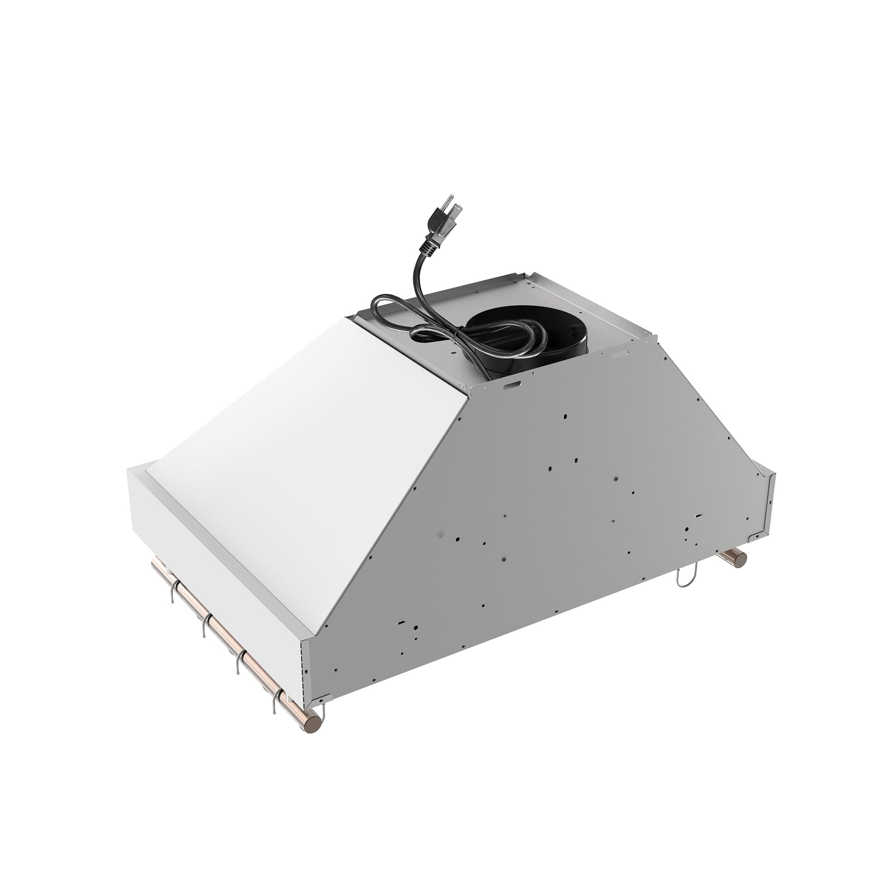 Forno Venezia 30 Inch Wall-Mounted Range Hood in White with Touch Controls and Baffle Filters - BonPrix Électroménagers