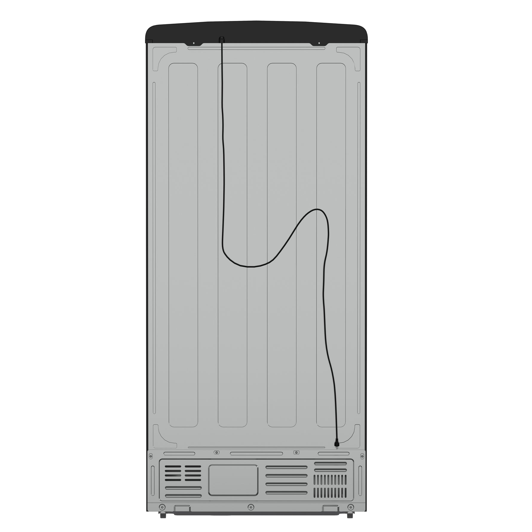 Forno Luigi 33-Inch French Door Refrigerator, 18 cu.ft, Black Finish, Antique Brass Handles, ENERGY STAR Certified - BonPrix Électroménagers