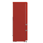 Forno Luigi 33-Inch French Door Refrigerator, 18 cu.ft, Red Finish, Handle-Free Design, ENERGY STAR Certified - BonPrix Électroménagers