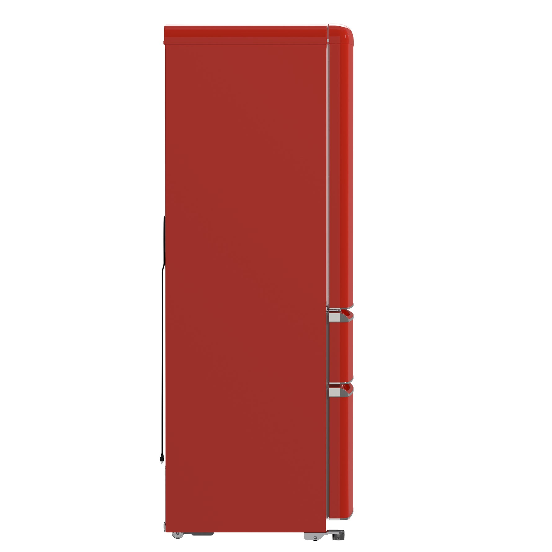 Forno Luigi 33-Inch French Door Refrigerator, 18 cu.ft, Red Finish, Handle-Free Design, ENERGY STAR Certified - BonPrix Électroménagers