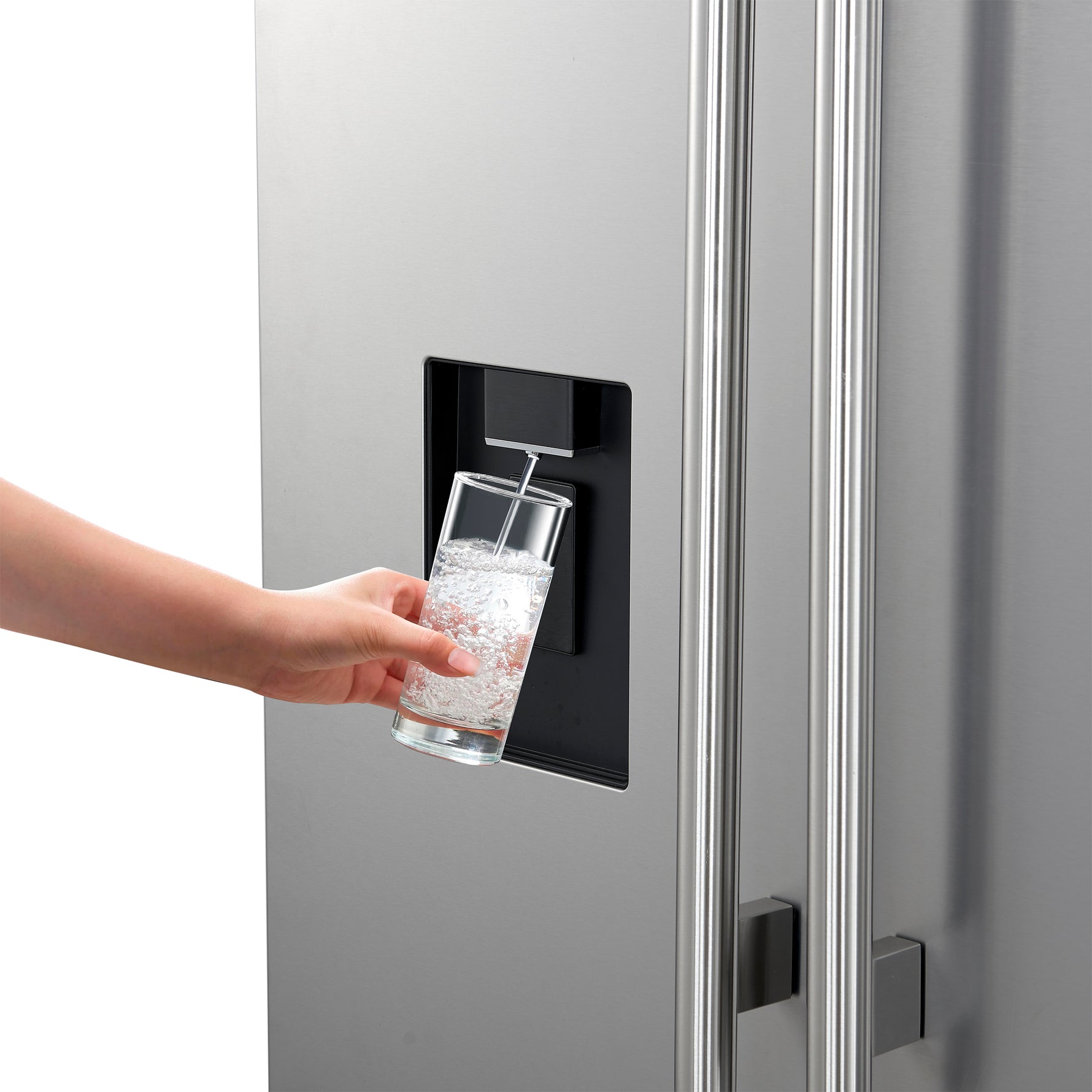 Forno Aosta 36-Inch French Door Refrigerator, Stainless Steel, 22.4 cu.ft, External Water Dispenser, Automatic Ice Maker, ENERGY STAR Certified - BonPrix Électroménagers