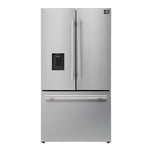 Forno Aosta 36-Inch French Door Refrigerator, Stainless Steel, 22.4 cu.ft, External Water Dispenser, Automatic Ice Maker, ENERGY STAR Certified - BonPrix Électroménagers