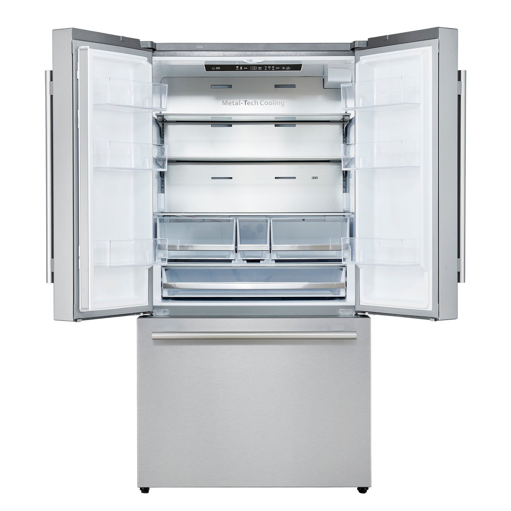 Forno Aosta 36-Inch French Door Refrigerator, Stainless Steel, 22.4 cu.ft, External Water Dispenser, Automatic Ice Maker, ENERGY STAR Certified - BonPrix Électroménagers