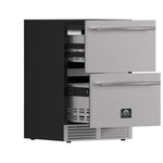 Forno Cosenza 24" Built-In Indoor/Outdoor Drawer Freezer with Ice Maker, 4.69 cu.ft. - BonPrix Électroménagers