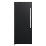 Forno Maderno 28-Inch Convertible Upright Freezer/Refrigerator in Black with Antique Brass Handle, 13.6 cu.ft., Left Swing - BonPrix Électroménagers