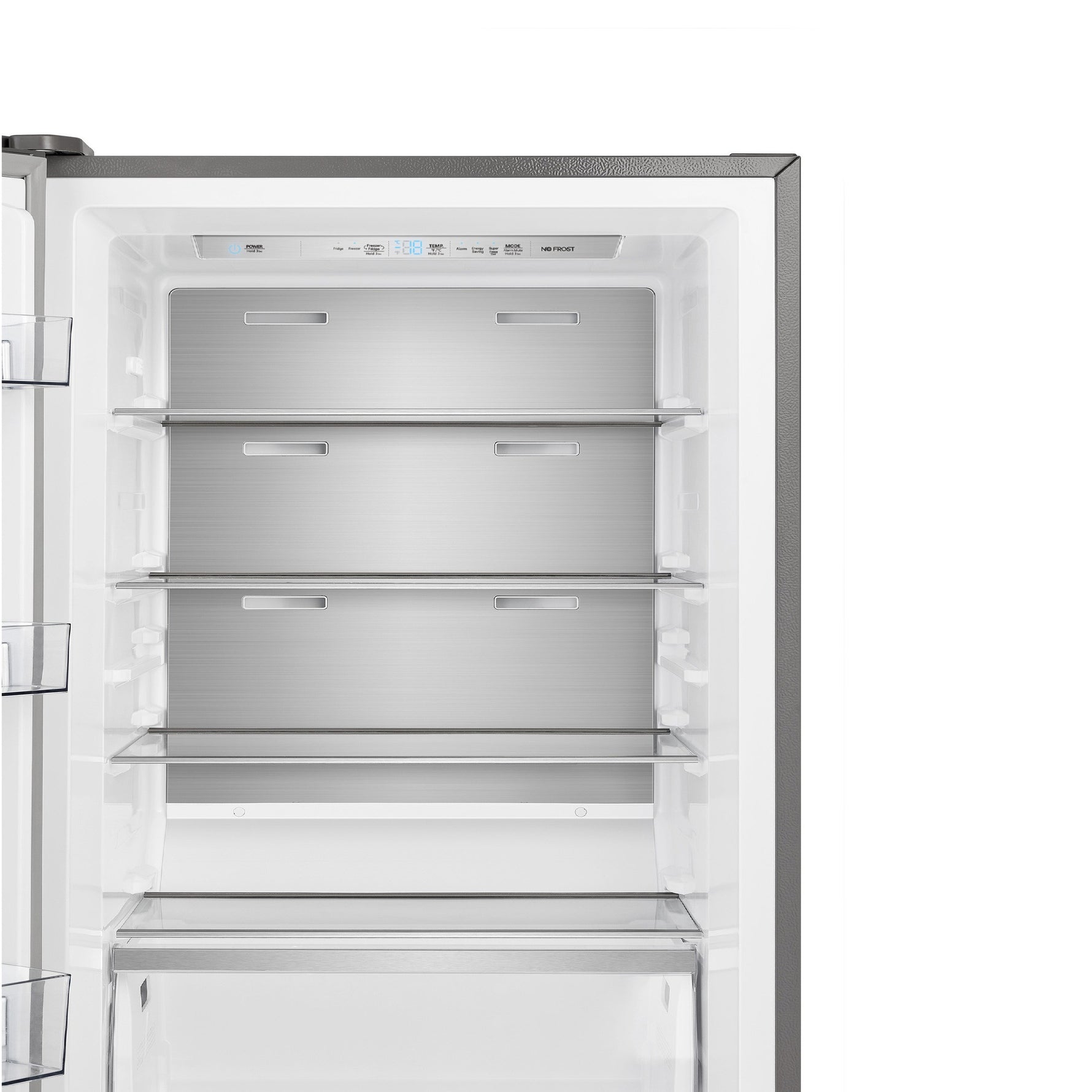 FORNO Maderno 28" Left Swing Convertible Freestanding Refrigerator/Freezer in Stainless Steel 13.6 cu.ft. - BonPrix Électroménagers