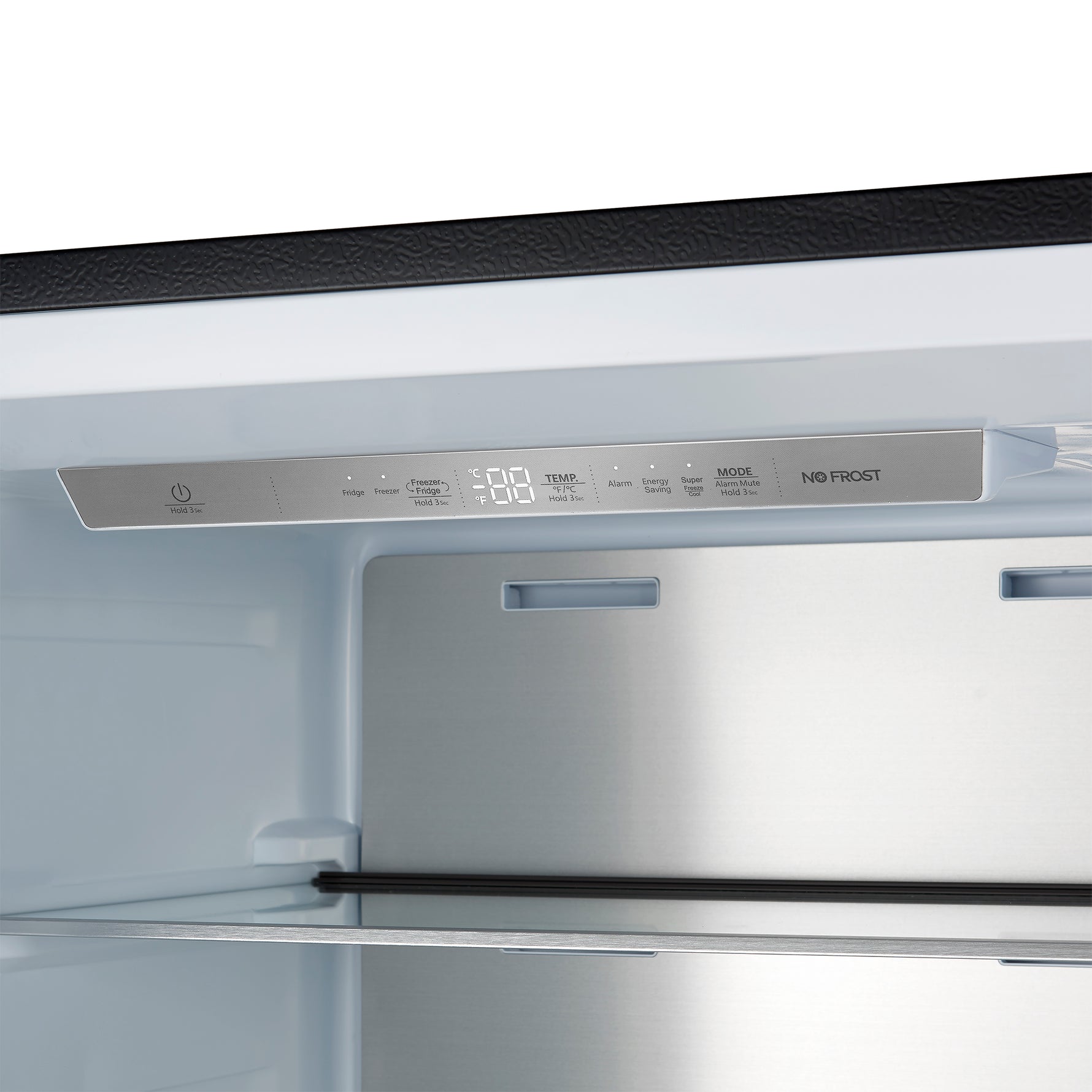 Forno Maderno 28" Built-In Convertible Refrigerator in Black, 13.6 cu.ft. Left Swing with Decorative Grill - 32" Wide - BonPrix Électroménagers