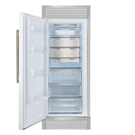Forno Maderno 28" Built-In Convertible Refrigerator in White, 13.6 cu.ft. Left Swing with Decorative Grill - 32" Wide - BonPrix Électroménagers
