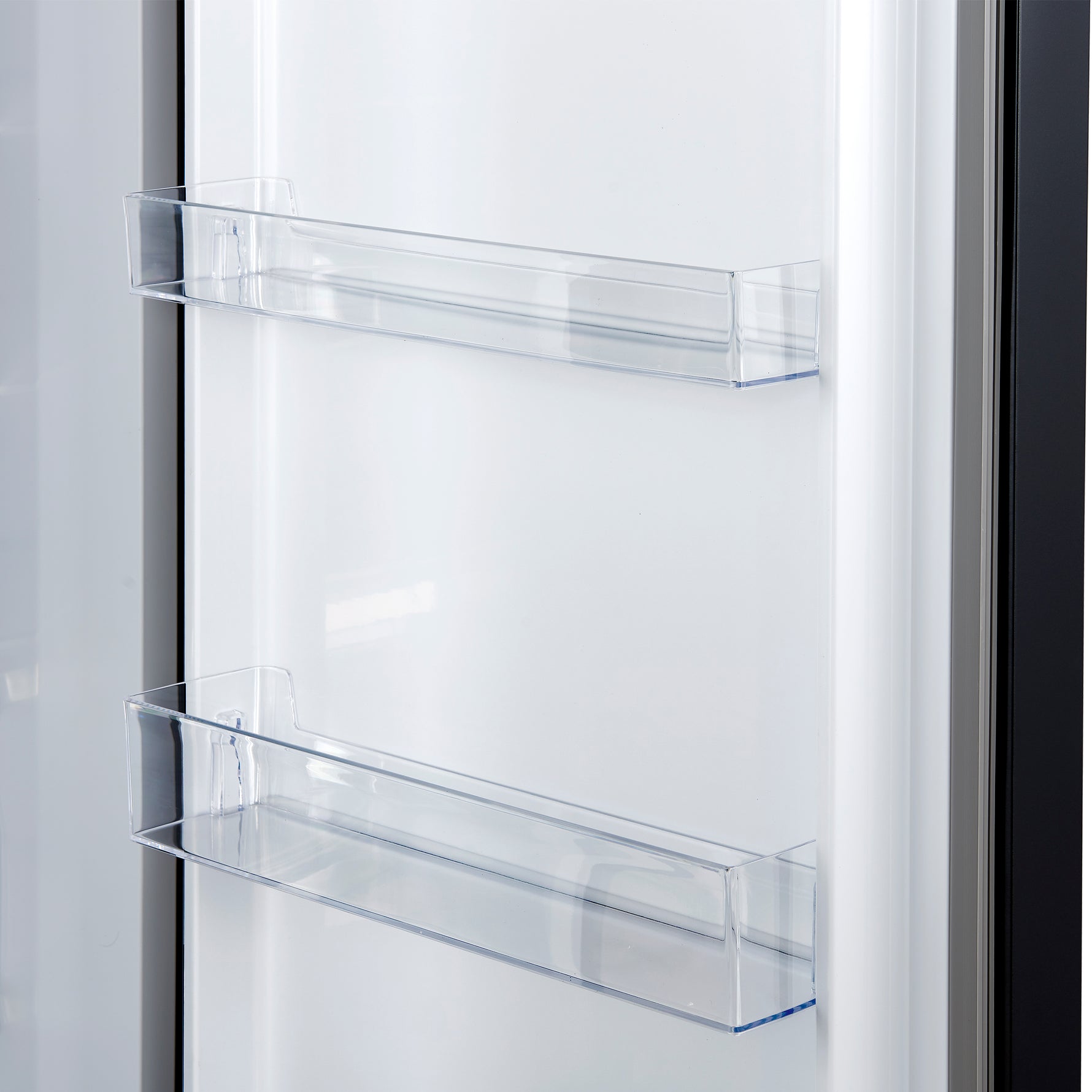 Forno Maderno 28-Inch Convertible Freezer/Refrigerator in Black with Antique Brass Handle, 13.6 cu.ft. Right Swing - BonPrix Électroménagers