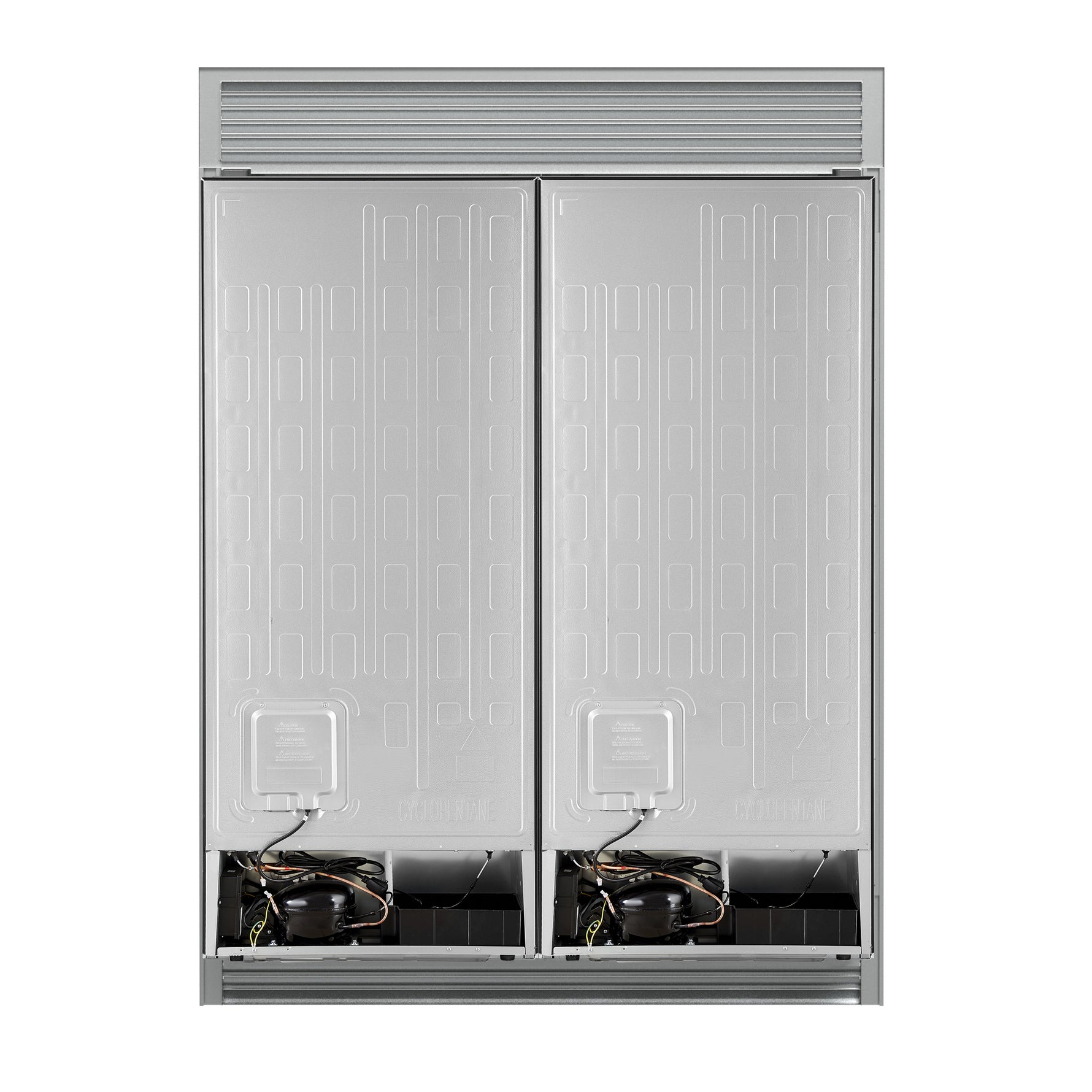 Forno Maderno 2-28-Inch Wide Convertible Refrigerator/Freezer in Black, Decorative Trim Grill, 27.2 cu.ft, 84-Inch High, ENERGY STAR Certified - BonPrix Électroménagers