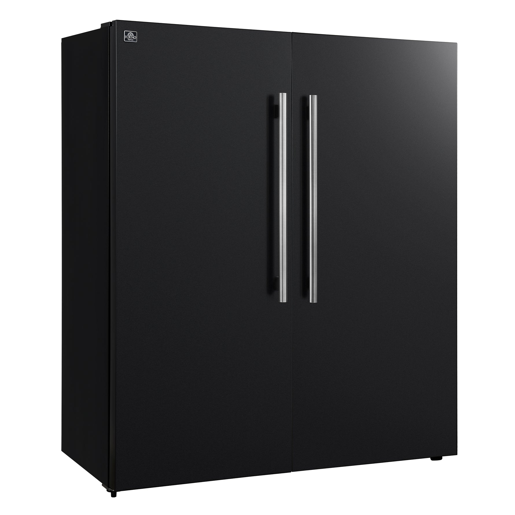 Forno Maderno 2-28-Inch Wide Convertible Refrigerator/Freezer in Black, Decorative Trim Grill, 27.2 cu.ft, 84-Inch High, ENERGY STAR Certified - BonPrix Électroménagers