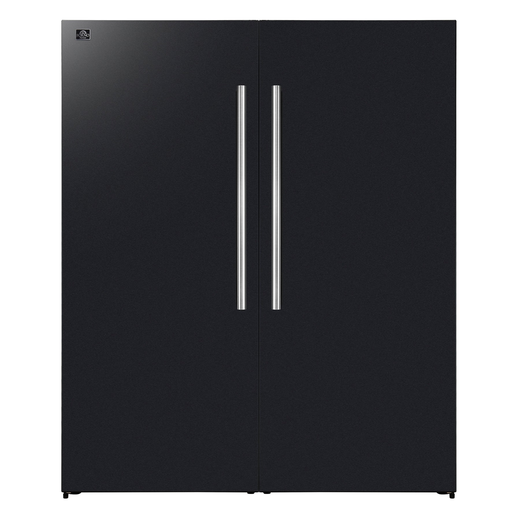 Forno Maderno 2-28-Inch Wide Convertible Refrigerator/Freezer in Black, Decorative Trim Grill, 27.2 cu.ft, 84-Inch High, ENERGY STAR Certified - BonPrix Électroménagers