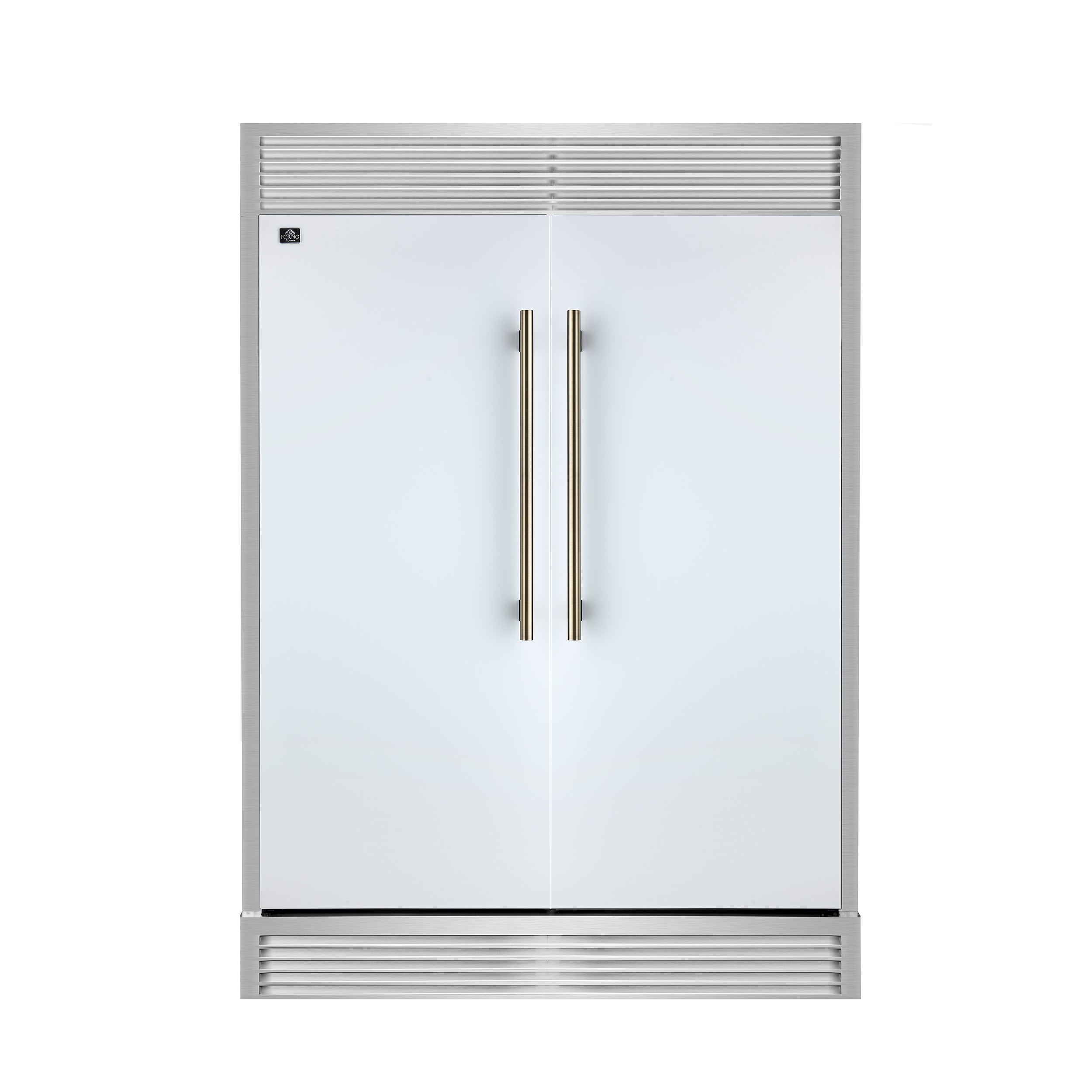 Forno Maderno 2-28-Inch Wide Convertible Refrigerator/Freezer in White, Decorative Trim, 27.2 cu.ft, 84-Inch High, ENERGY STAR Certified - BonPrix Électroménagers