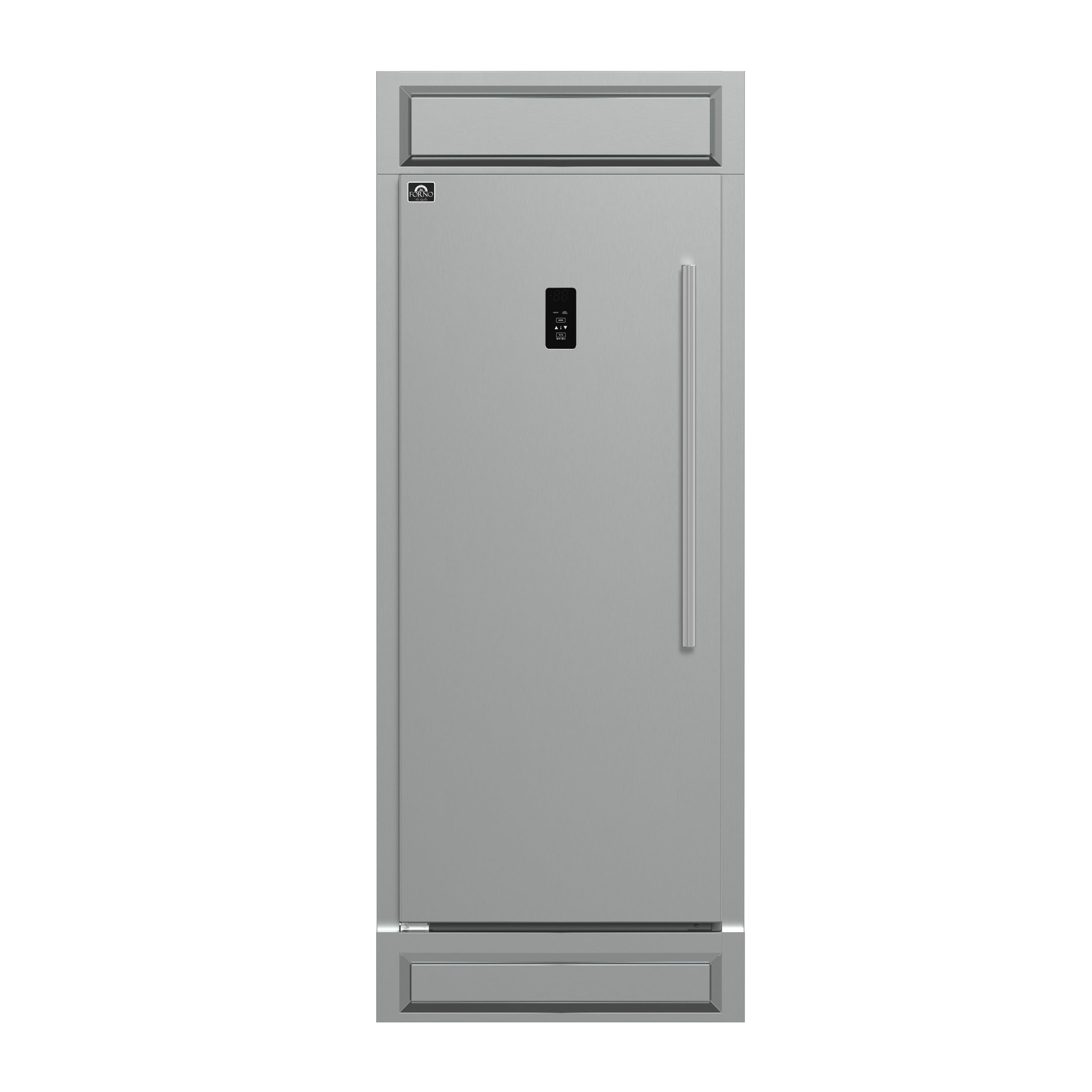 Forno Fortezza 32 Inch Left-Swing Freezer with Trim Kit, Stainless Steel, with Automatic Ice Maker - BonPrix Électroménagers