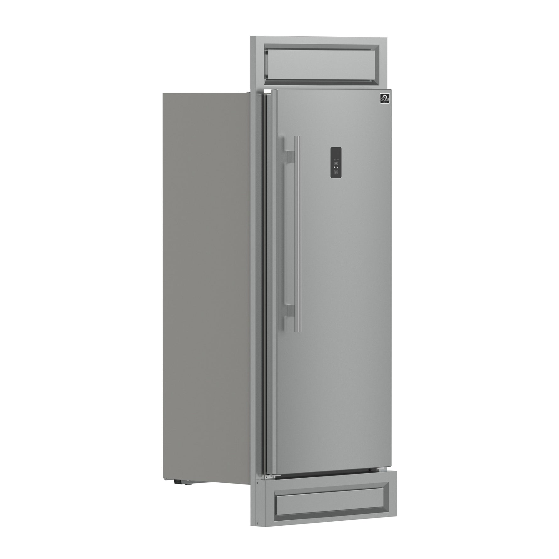 Forno Fortezza 32 Inch Right-Swing Convertible Refrigerator/Freezer with Trim Kit, Stainless Steel, Total No Frost - BonPrix Électroménagers