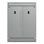 Forno Fortezza 60 Inch Convertible Refrigerator/Freezer with Modern Trim Kit, Stainless Steel, Total No Frost, with Automatic Ice Maker - BonPrix Électroménagers