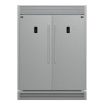 Forno Fortezza 60 Inch Convertible Refrigerator/Freezer with Trim Grill, Stainless Steel, Total No Frost, with Automatic Ice Maker - BonPrix Électroménagers