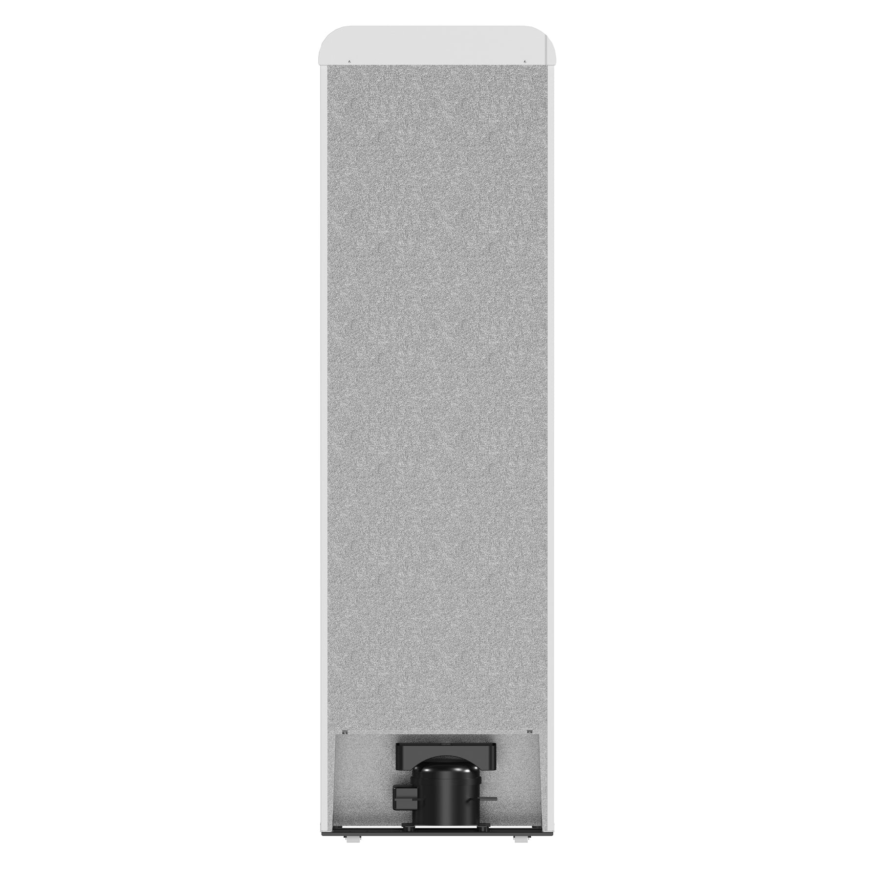 Forno Storico 22-Inch Retro bottom freezer Fridge in White, 9 cu.ft, copper-tone handle - BonPrix Électroménagers
