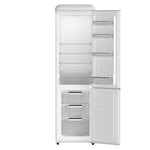 Forno Storico 22-Inch Retro bottom freezer Fridge in White, 9 cu.ft, copper-tone handle - BonPrix Électroménagers