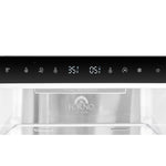 Custodia 24" Bottom Freezer, 10.3 cf., Left Swing, Ice Maker, Total No frost, Black, Antique Brass handles