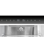 Custodia 24" Bottom Freezer, 10.3 cf., Right Swing, Total No frost, Black, Antique Brass handles