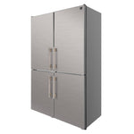 Custodia 48" Bottom Freezer combo, 20.6 cf., Ice Maker, Total No frost, Stainless Steel handles